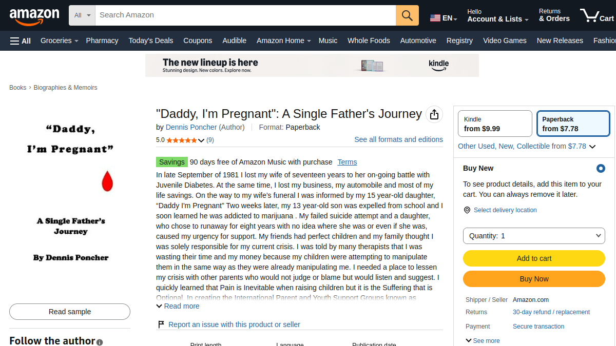 Daddy, I'm Pregnant: A Single Father's Journey
