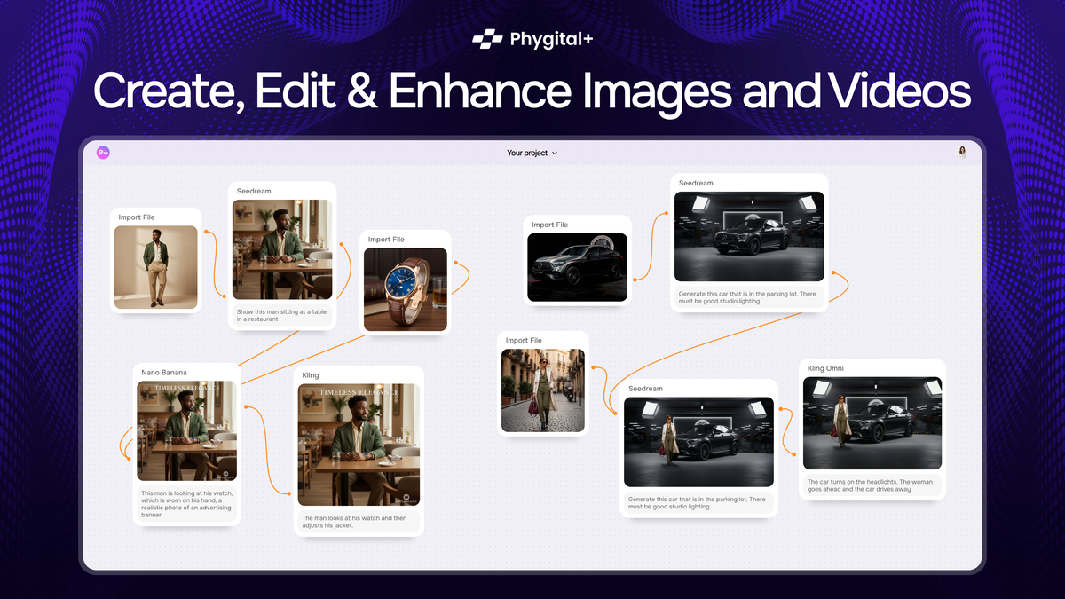 Phygital+ Genie AI agent pipeline screenshot