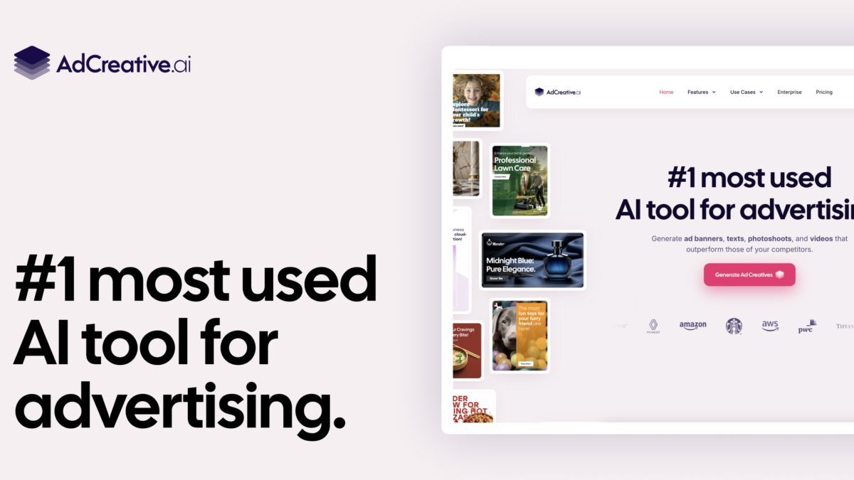 AdCreative.ai dashboard generating AI ad creatives