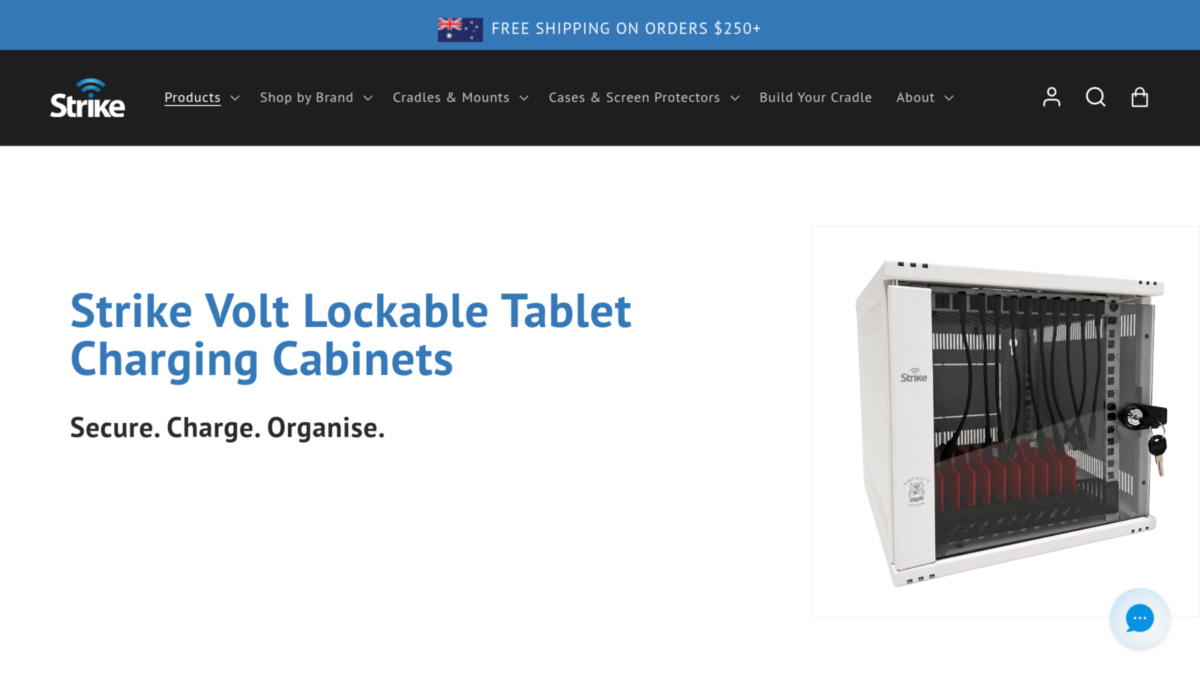 Strike Volt Lockable Tablet Charging Cabinet
