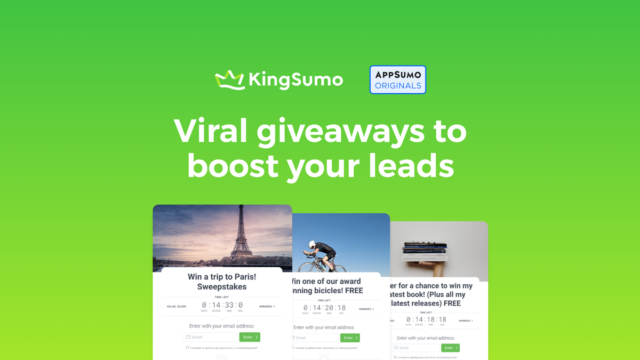 KingSumo giveaway campaign dashboard