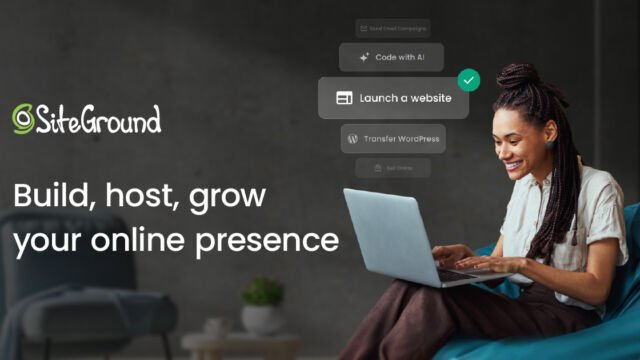 SiteGround website homepage