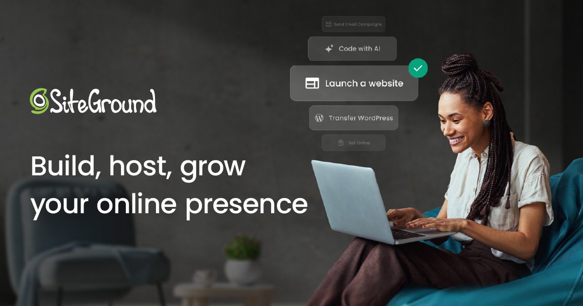 SiteGround website homepage