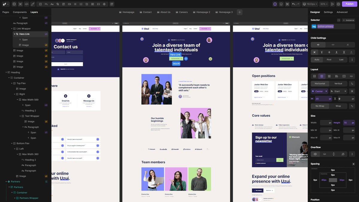 Divhunt CMS and plugin management screenshot