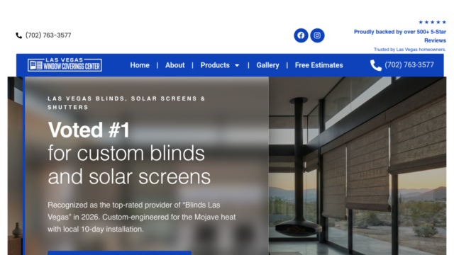Las Vegas Blinds, Solar Screens & Shutters Window Coverings Center