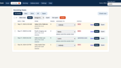 Free Fax Desk shared inbox interface for digital fax