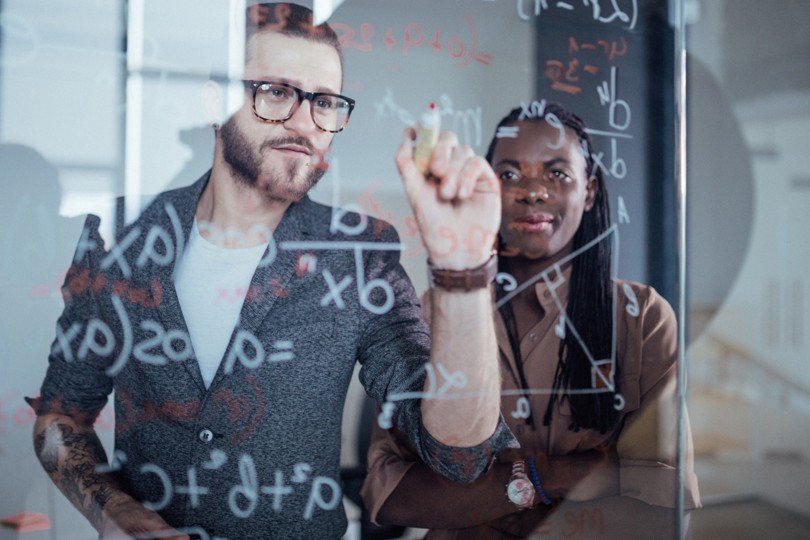 Executive reviewing an AI strategy roadmap