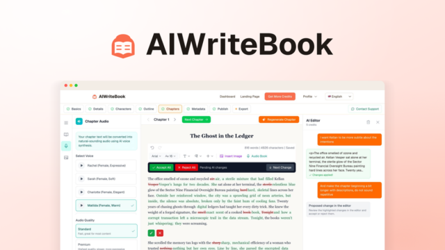 AIWriteBook AI book-writing workspace overview