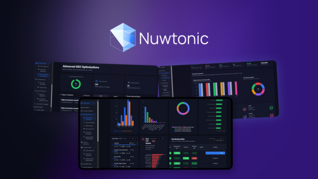 Nuwtonic SEO dashboard overview
