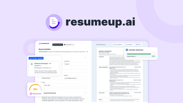 ResumeUp.AI resume builder header image