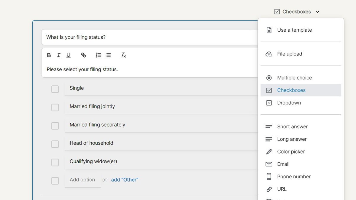OkaySend structured document intake form builder
