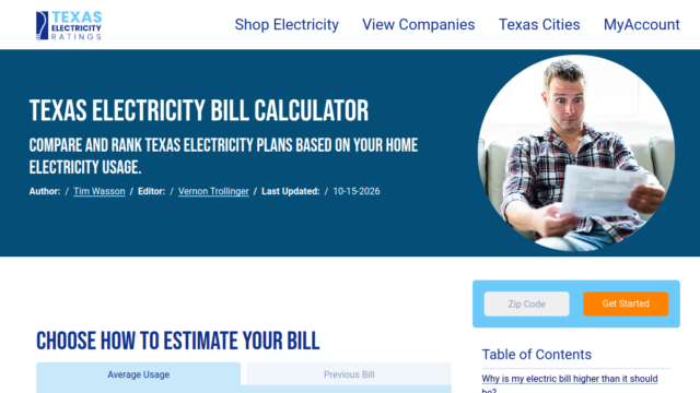 Texas Electricity Ratings