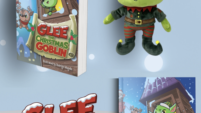 Glee the Christmas Goblin storybook and plush set