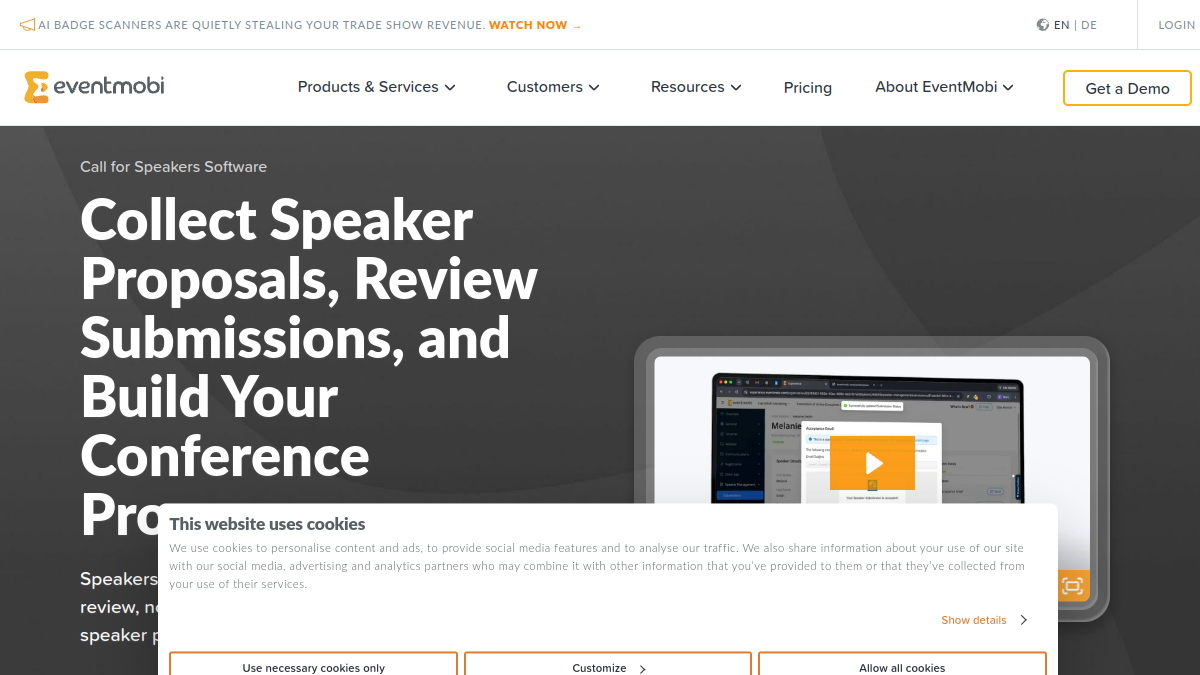 EventMobi Call for Speakers