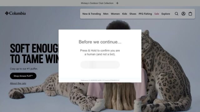 Columbia Sportswear website homepage