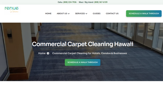 Renue Hawaii Commercial Carpet Cleaning