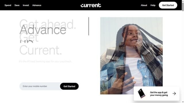 Current website homepage