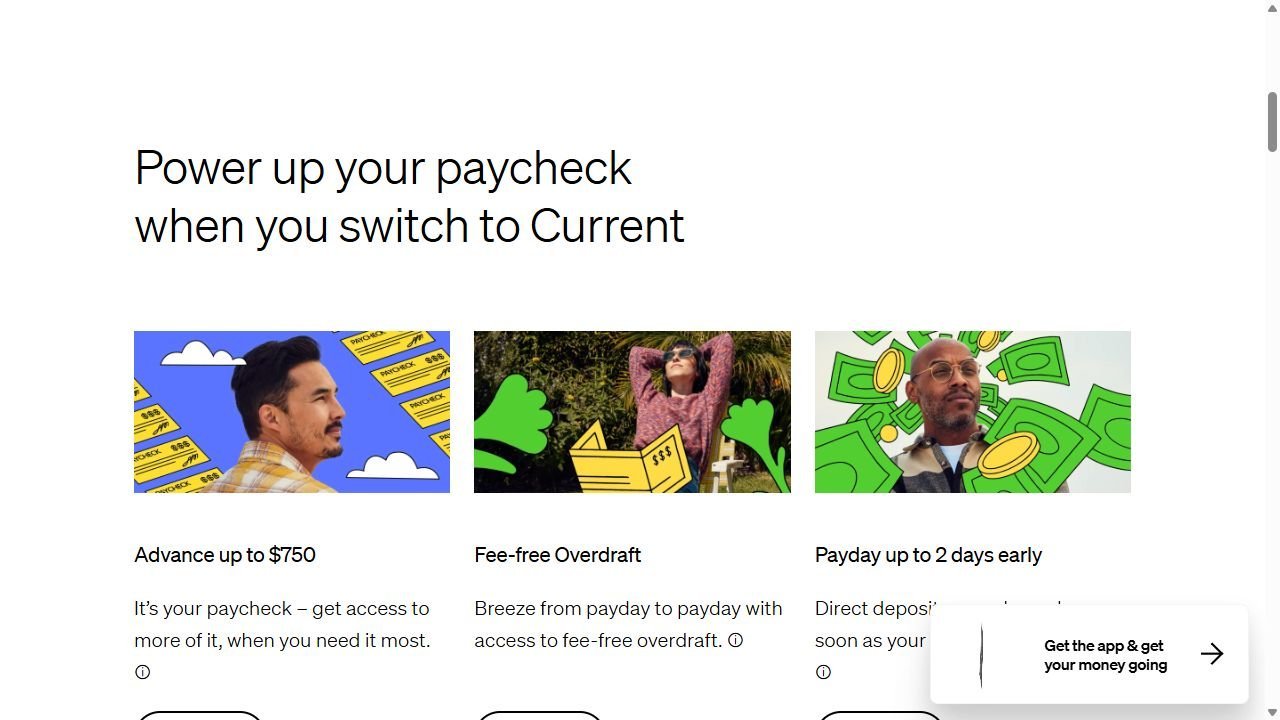 Current banking app features overview