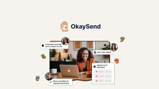 OkaySend client document collection portal overview