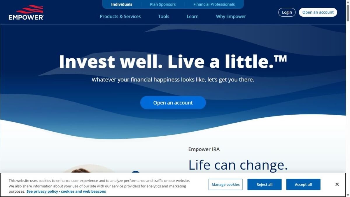 Empower Personal Dashboard website