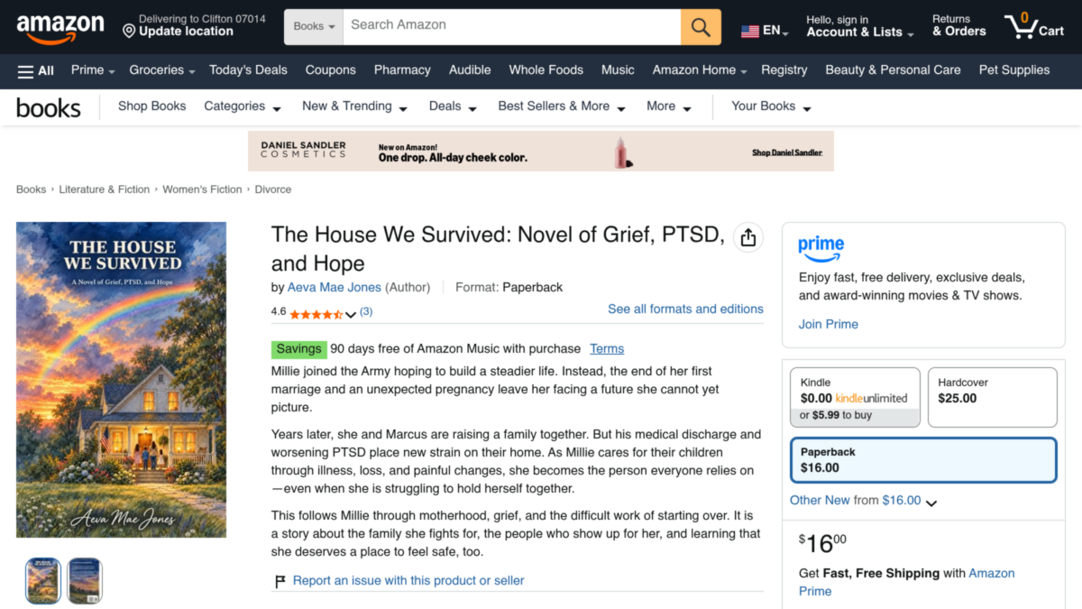 The House We Survived: Novel of Grief, PTSD, and Hope