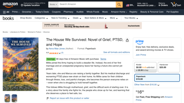 The House We Survived: Novel of Grief, PTSD, and Hope