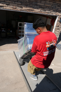 Fatboy Slims Moving Company crew handling a residential move
