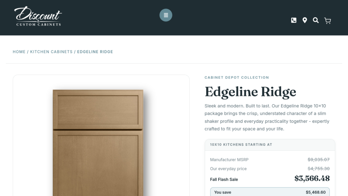 Edgeline Ridge Cabinets