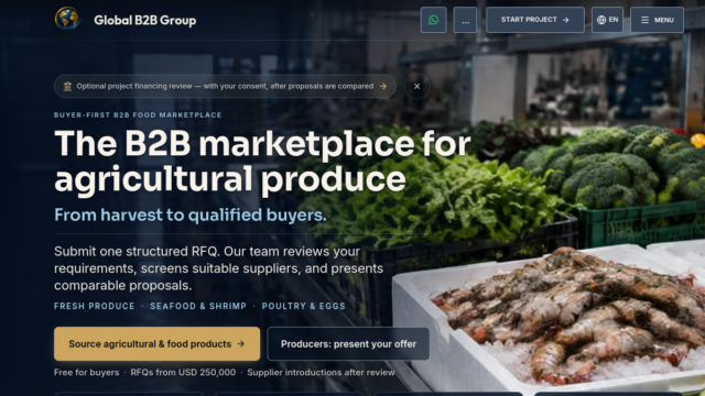 Global B2B Group Agricultural Products Marketplace
