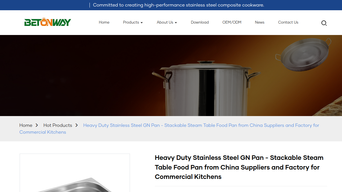 Heavy Duty Stainless Steel GN Pans