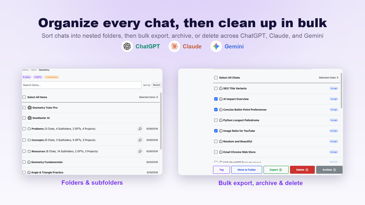 AI Toolbox prompt library and chaining screen