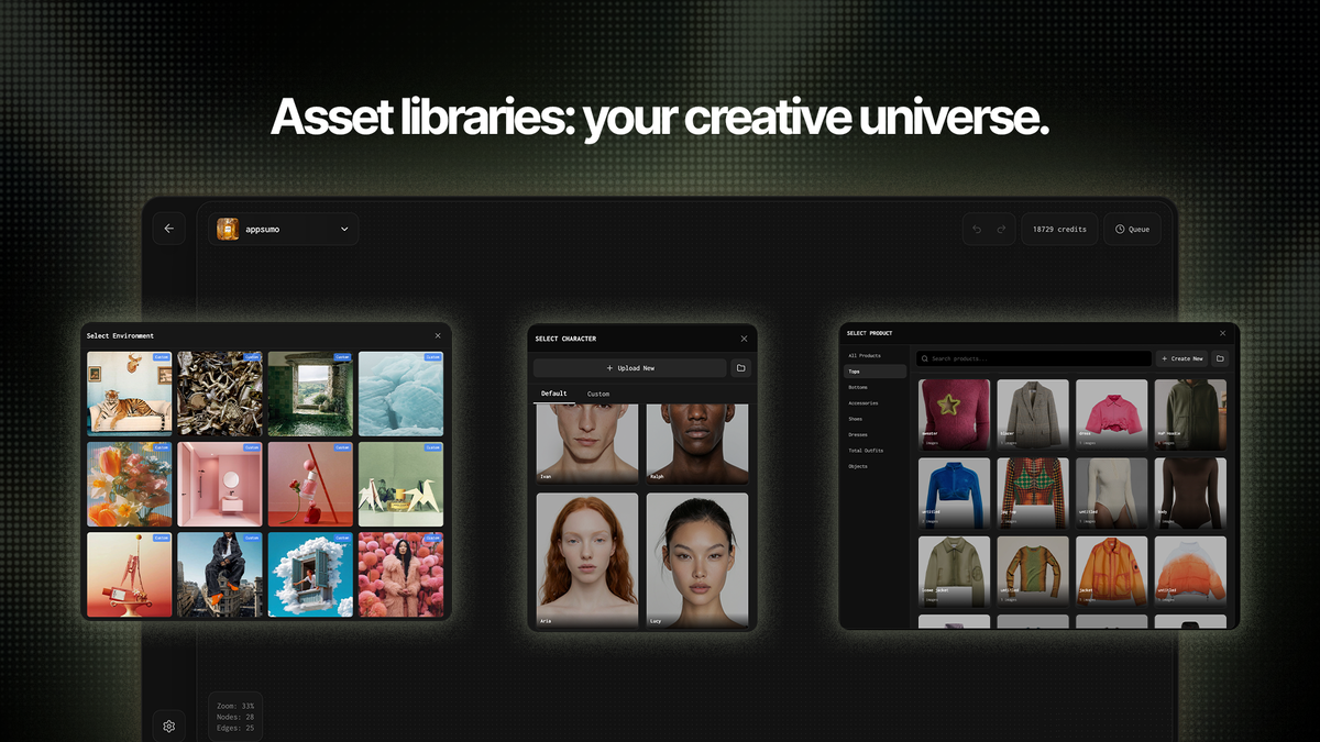 Rainfrog AI reusable asset library view