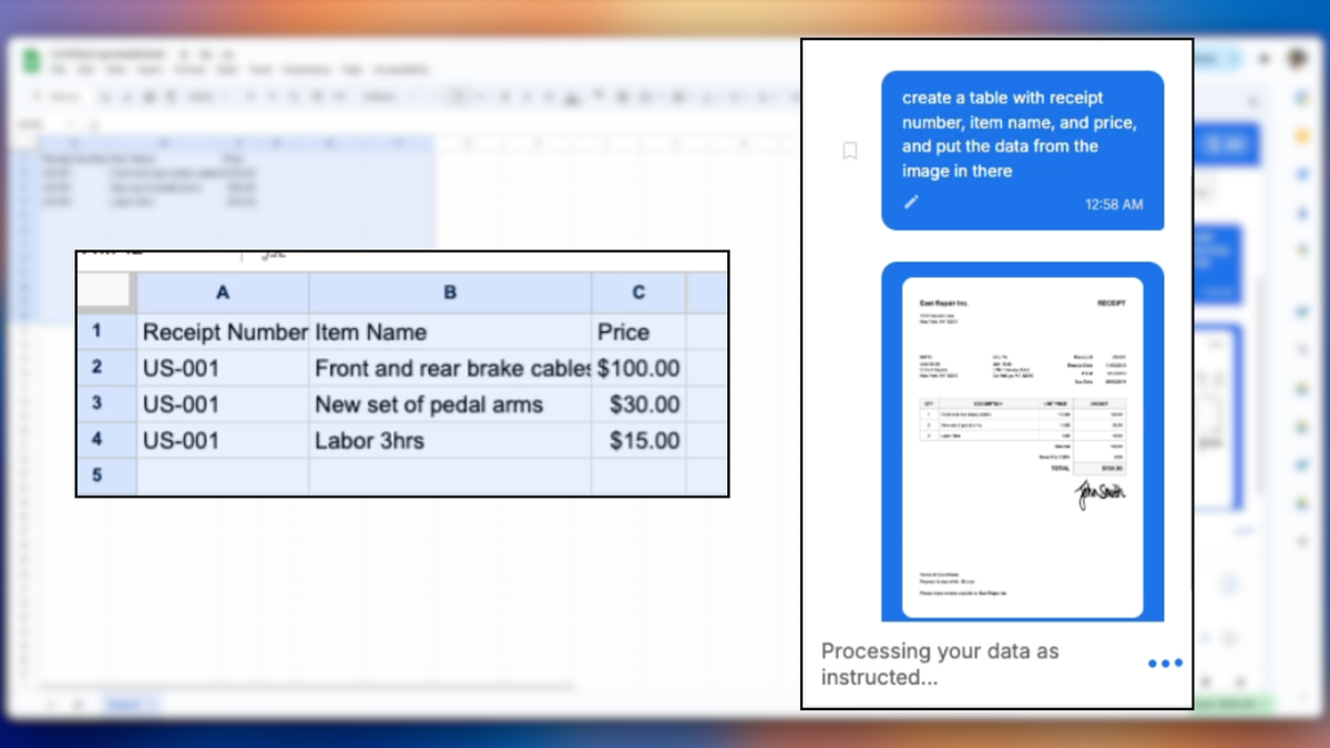 SheetXAI connecting a spreadsheet to external integrations