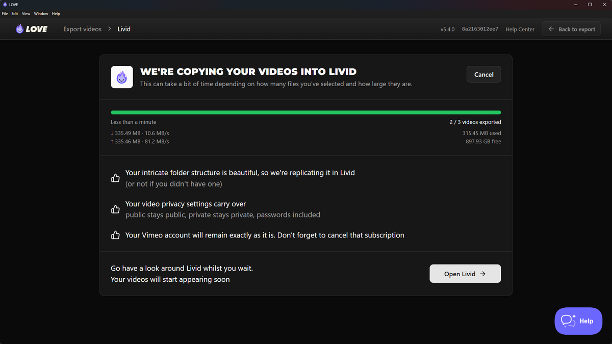 Livid video player customization screen with branding options