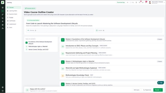 Acadle custom roles and permissions panel
