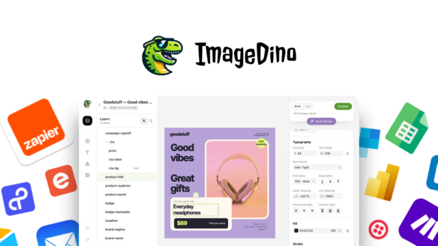 ImageDino template editor header image