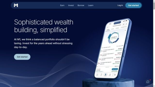 M1 Finance website homepage
