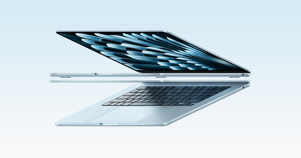 Apple MacBook Air website homepage