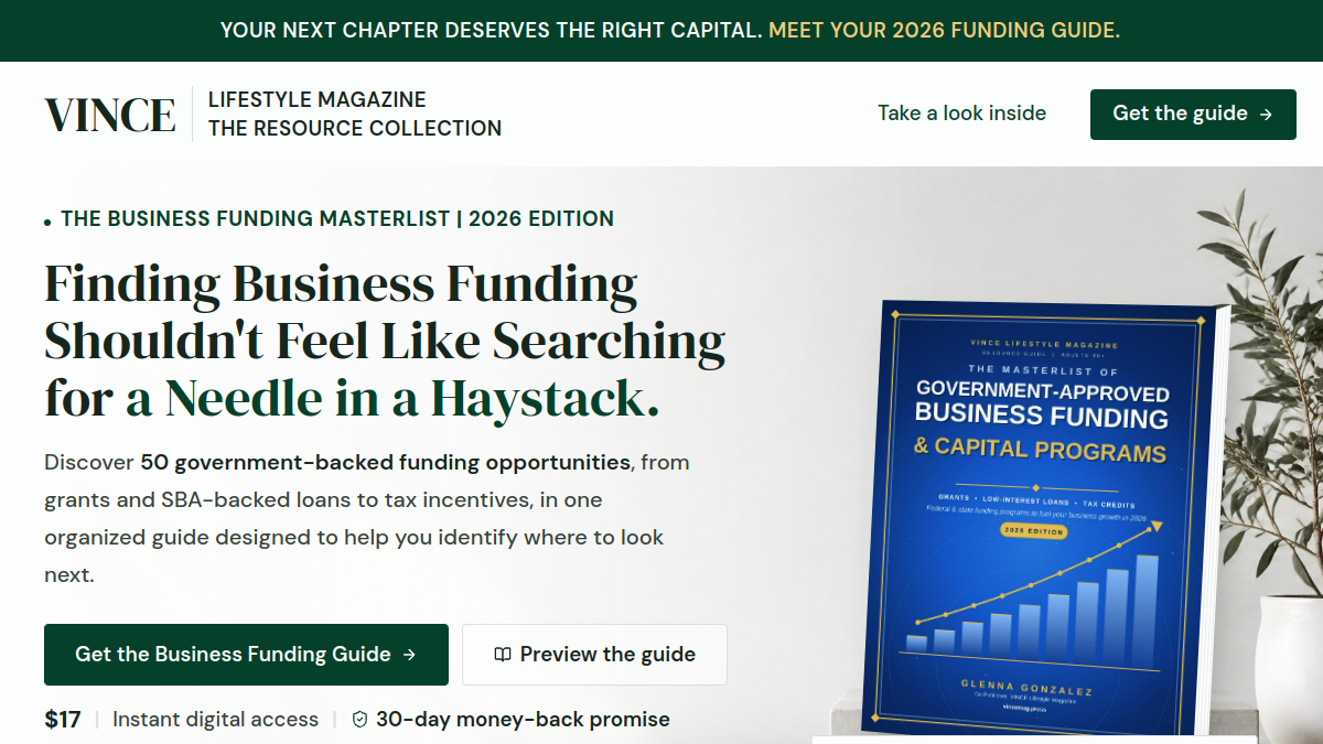 The Masterlist of Government-Approved Business Funding & Capital Programs: 2026 Edition