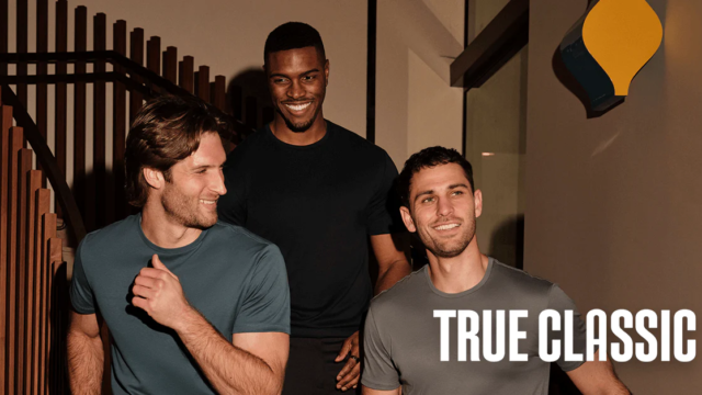 True Classic website homepage