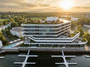 Rendering of The Caspian waterfront condominium community