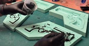 Kemperle Industries resin casting for a reproduced arcade controller part