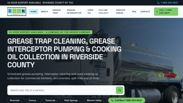 Grease Trap Cleaning & Used Cooking Oil Collection