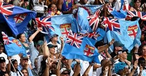 Rugby fans celebrating with Nomad Universe Rugby World Cup 2027 travel packages