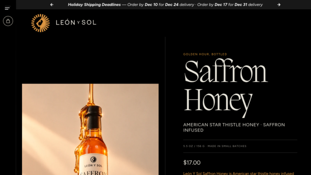 Saffron Honey and Shishi Gold Dust