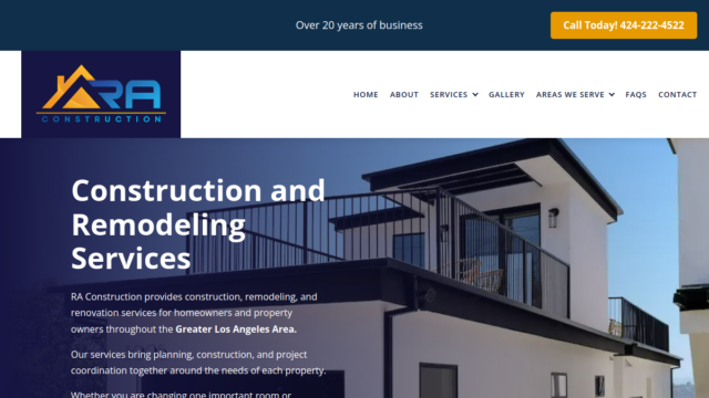 RA Construction GC Inc Remodeling Services