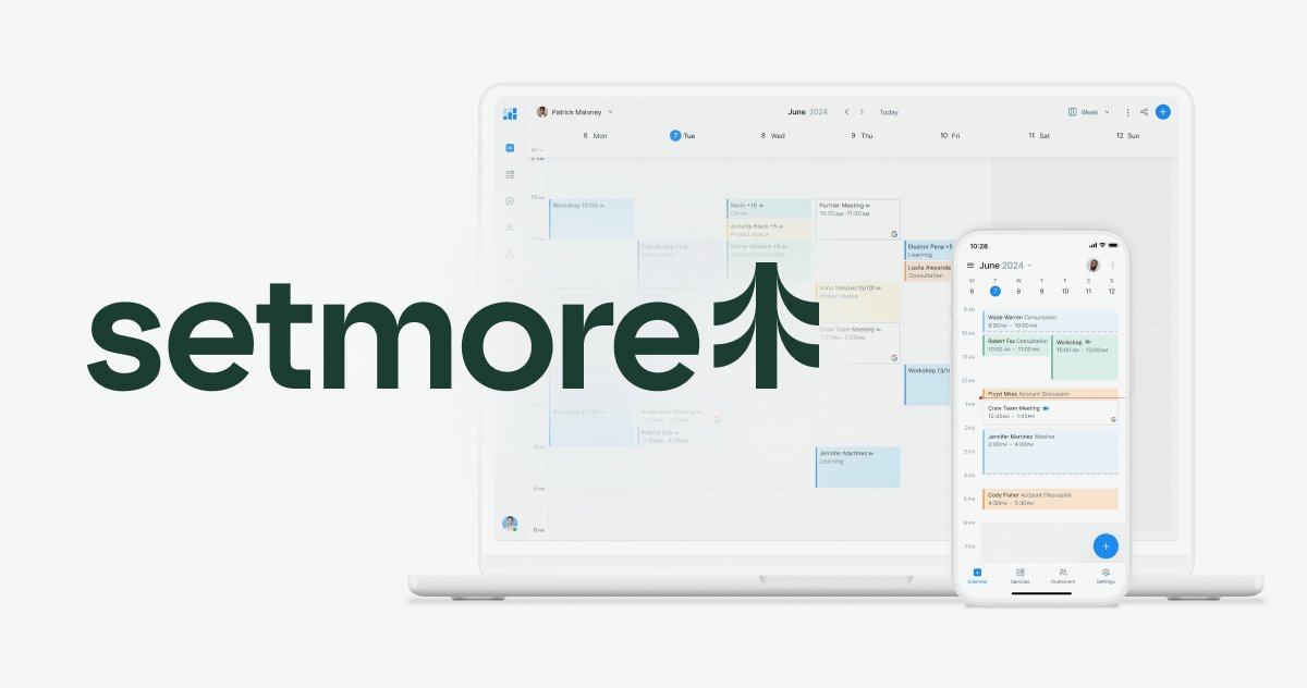 Setmore website homepage