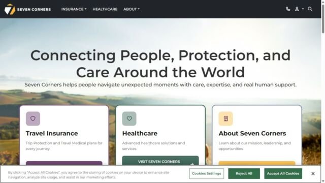 Seven Corners website homepage