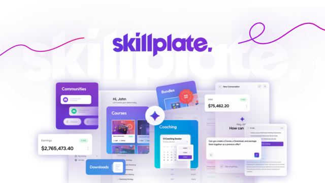 Skillplate AI business platform overview screen