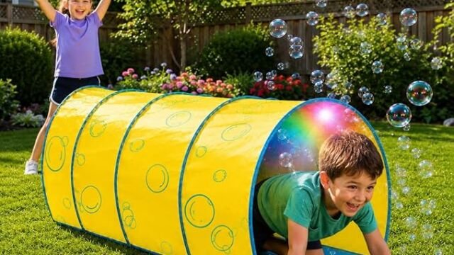 Splash Jam Bubble Tunnel active play toy with continuous bubble stream
